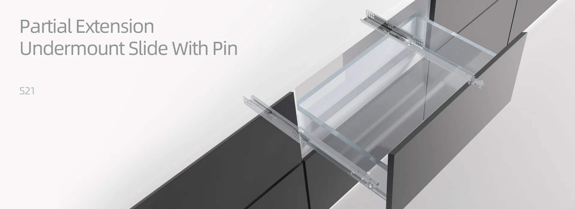 S21 Partial extension undermounted slide